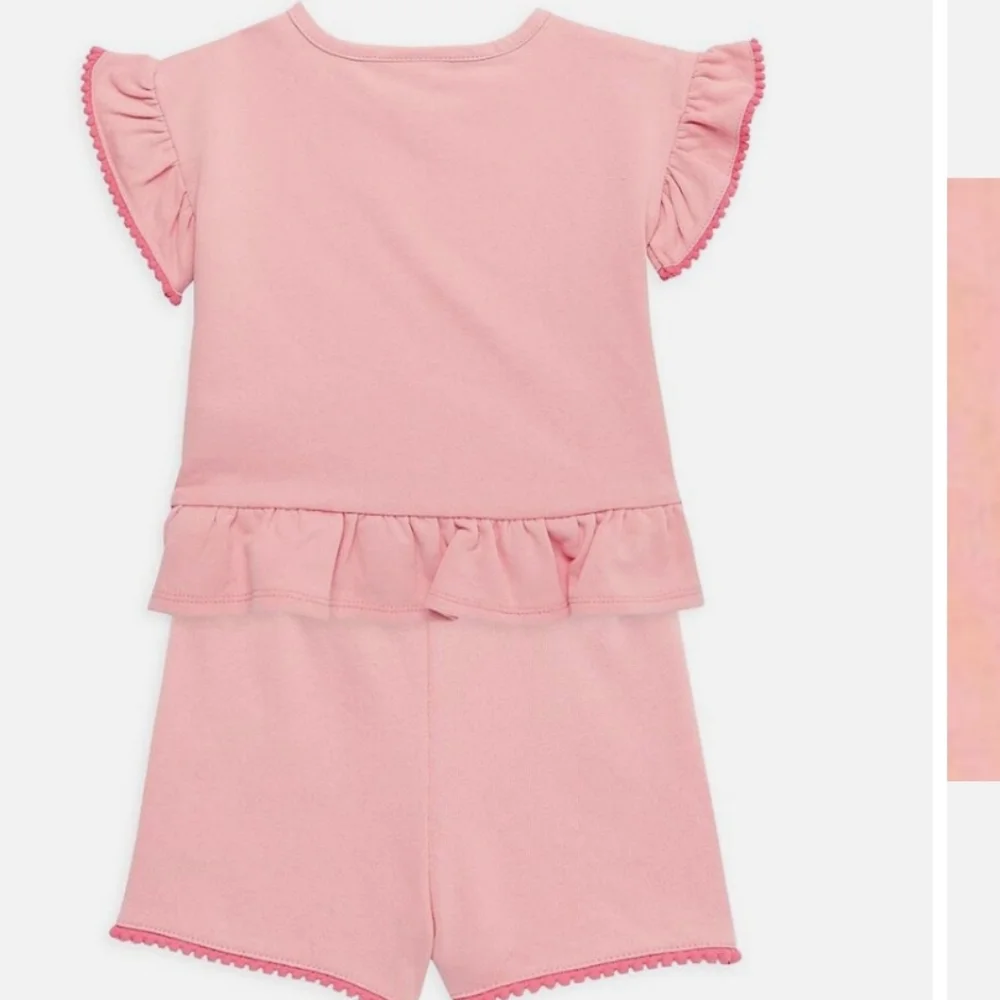 Juicy Couture Little Girls 18 months Short Sleeve Logo Detailed Set Top Shorts